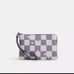 NWT Corner zip wallet/wristlet/checkerboard print/silvertone