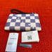 NWT Corner zip wallet/wristlet/checkerboard print/silvertone