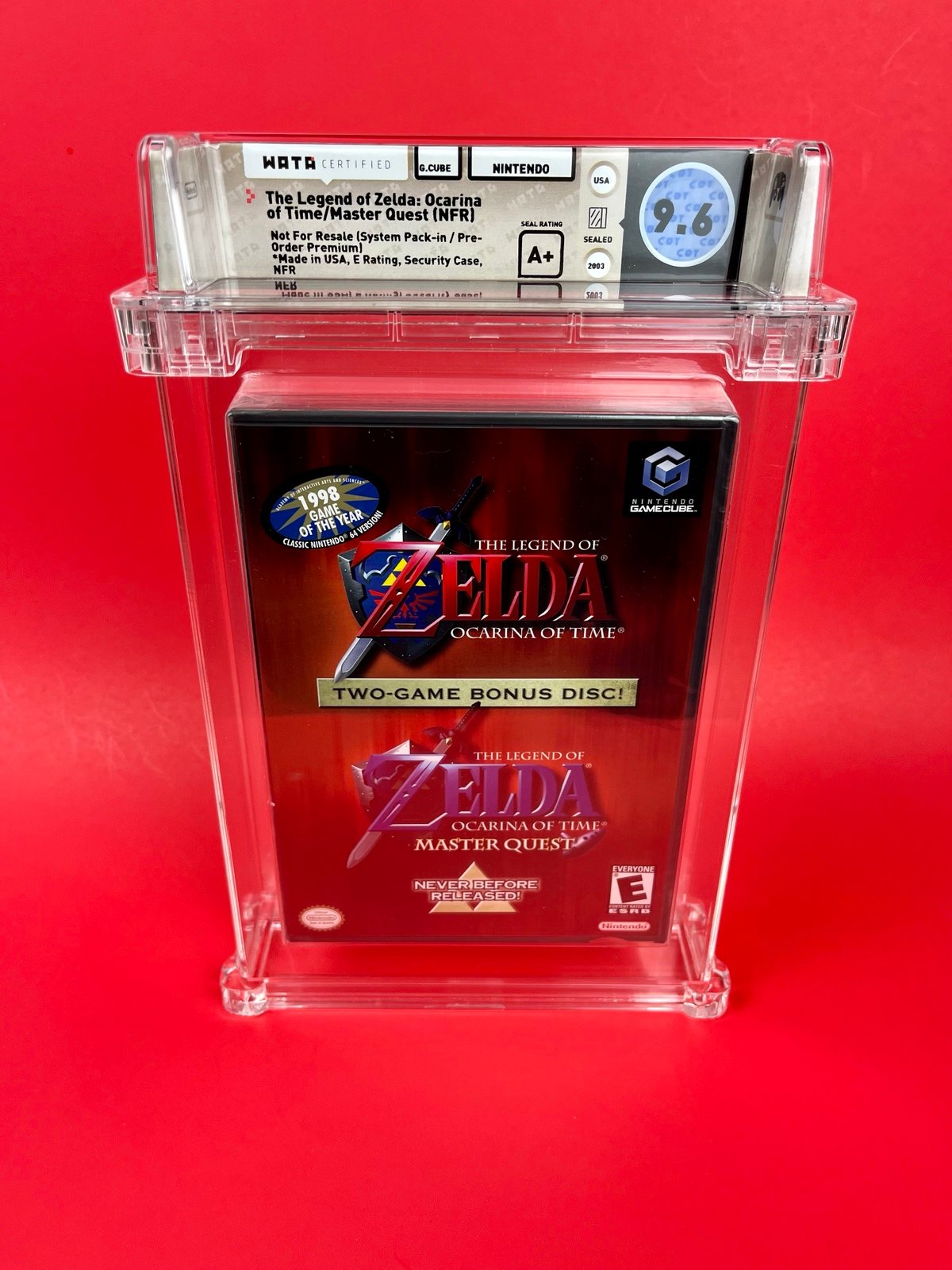 Legend of Zelda Ocarina of Time/Master Quest NFR Graded WATA 9.6 A+ Not CGC/VGA