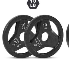 2 olympic Weight Plates 10 lb pair 2