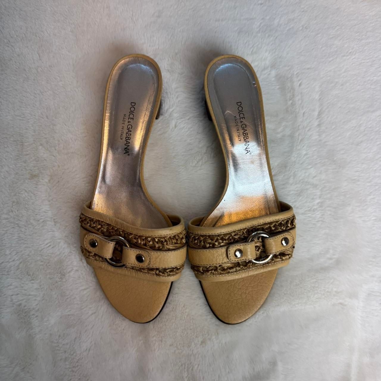 Dolce-gabbana Women's Tan and Brown Mules