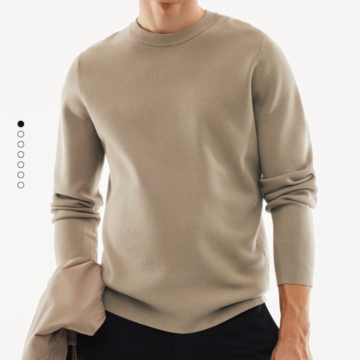 Thermoregulating fine-knit sweater