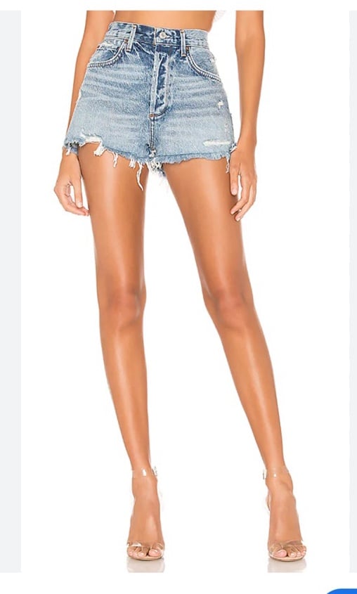 AGOLDE Jaden Shorts in Surreal Light Denim Shorts size 26
