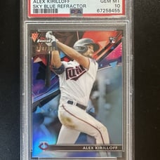 2021 Topps Finest - Aqua Refractor #55 Alex Kirilloff /300 (RC) PSA 10