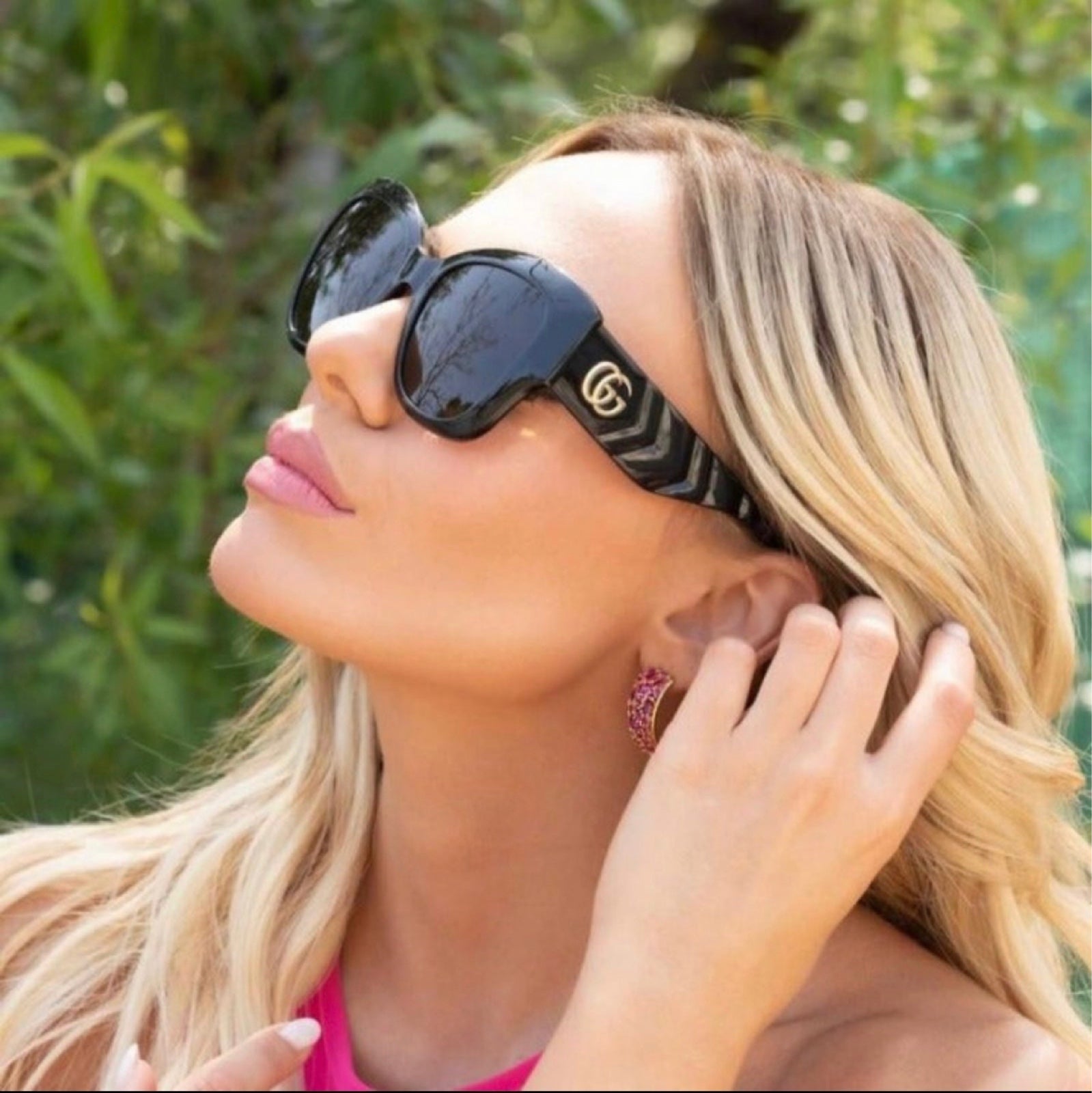 Gucci Black Quilted Sunglasses
