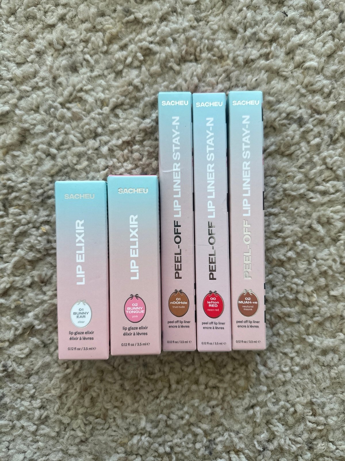 Sacheu lip liner and elixir combo