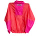 Vintage OP Hot Pink/Orange Windbreaker 3/4 Zip Jacket SZ Junior's M