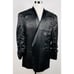 Jos A Bank 46R Tuxedo Jacket 100% Wool all Black One Button Lined Vented