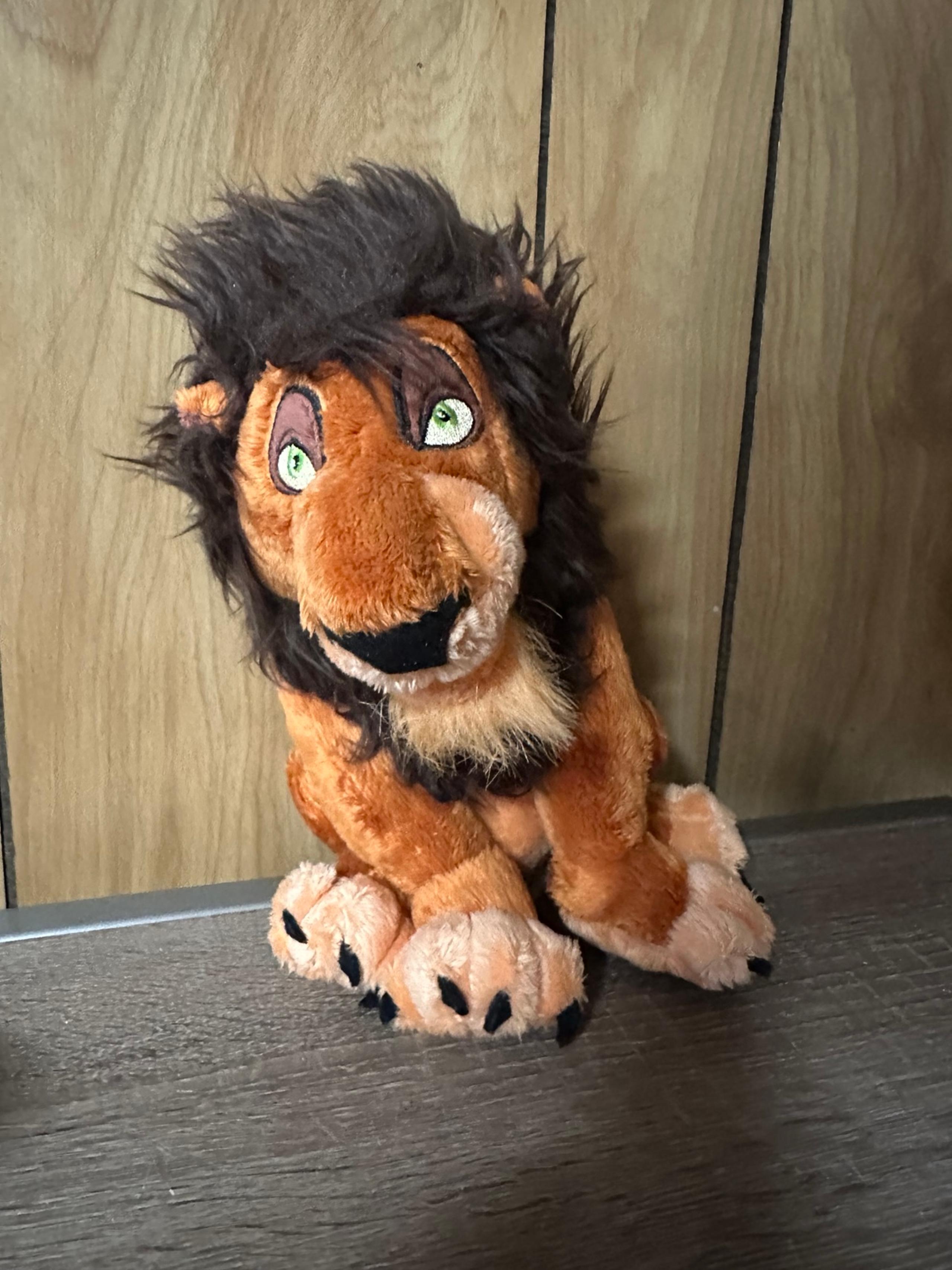 Store The Lion King Scar 10" Plush Stuffed Animal Toy Villain Lion - Disney