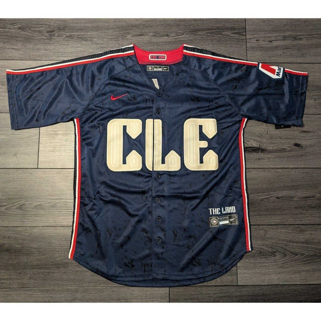 Steven Kwan #38 Cleveland Guardians 2024 City Connect Baseball Jersey Medium