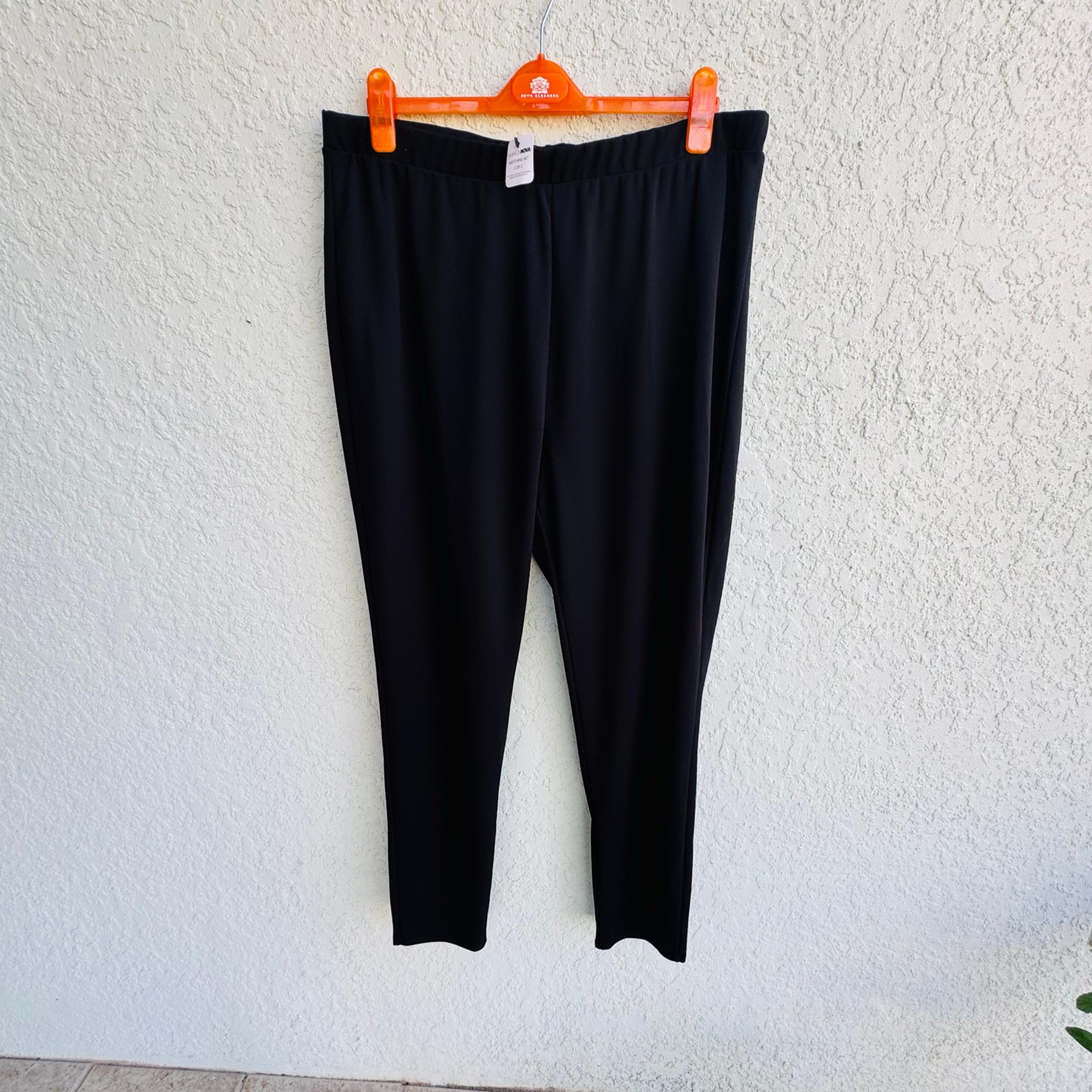 NWT Fashion Nova 2X black dress pants business formal Slacks trousers office