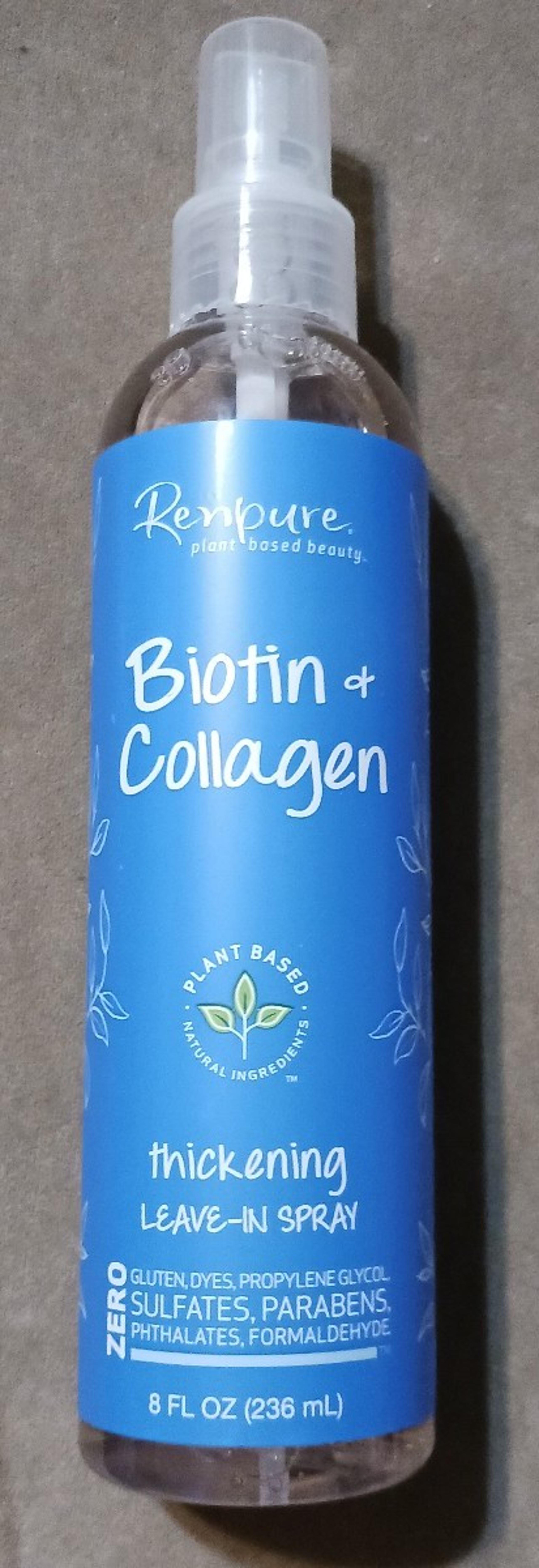 NEW Renpure Biotin + Collagen Thickening Leave-in Conditioner Spray