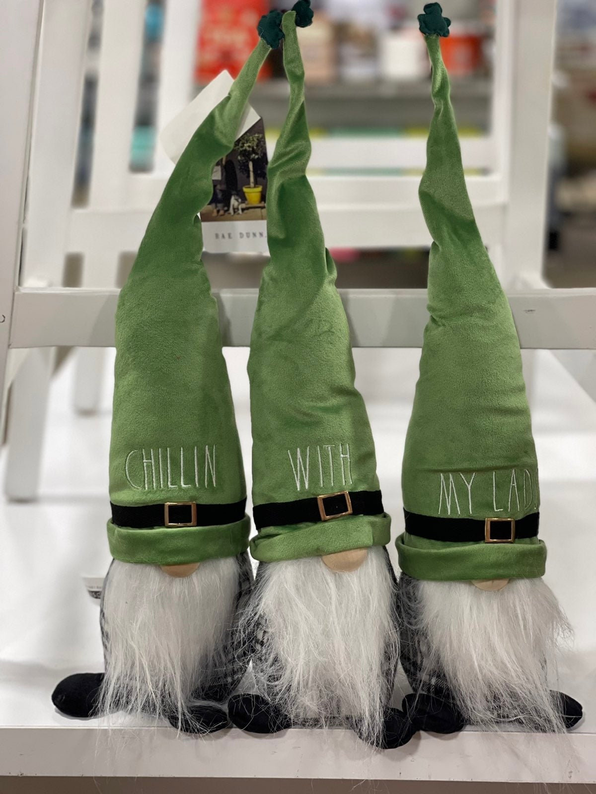 Rae Dunn Chillin With My Lads St. Patrick's Day Gnomes