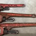 Proto 818HD Pipe Wrench 18”, 13” unbranded USA, Truecraft 10” bent.
