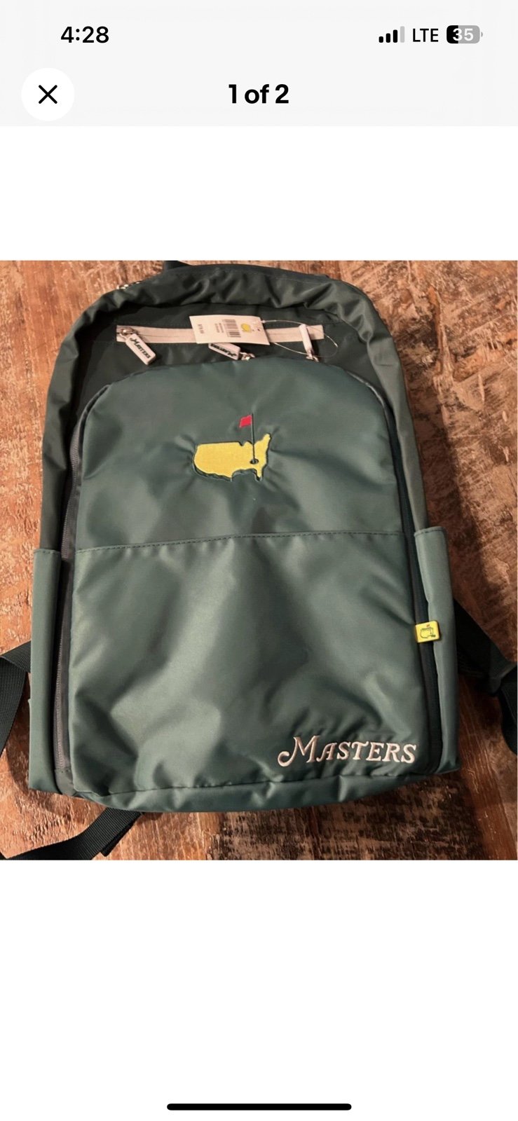 2025 Masters Backpack Golf Augusta National NWT