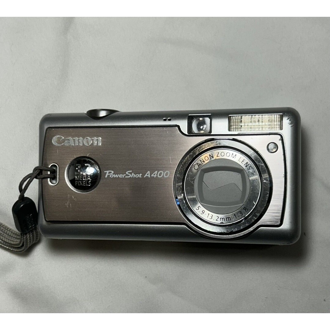 Canon PowerShot A400 3.2MP Zoom Silver / Grey - Tested Works