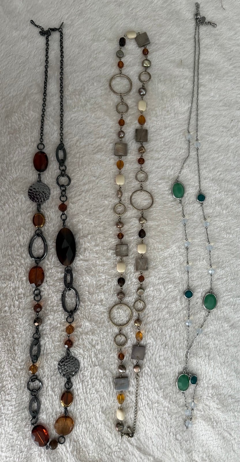 Lia Sophia lot of three long necklaces