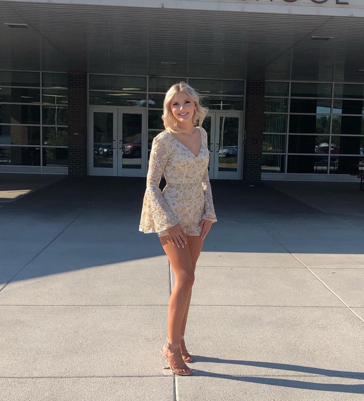 Primavera couture formal romper
