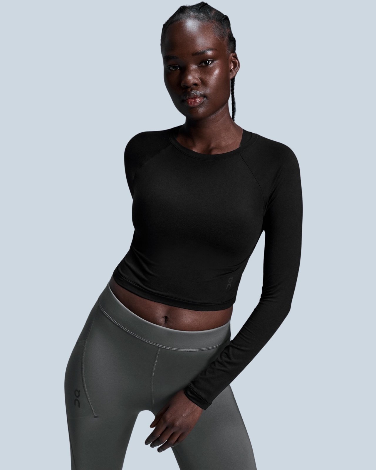 Oncloud Movement Long-T Crop Size L | Black | Hot Sport Items for Women