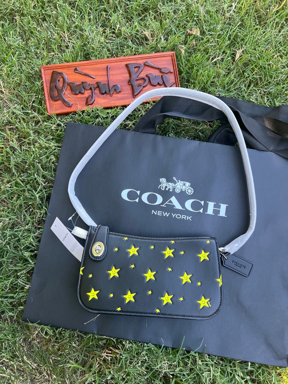 Coach Cosmic Coach Penn Shoulder Bag With Star Print