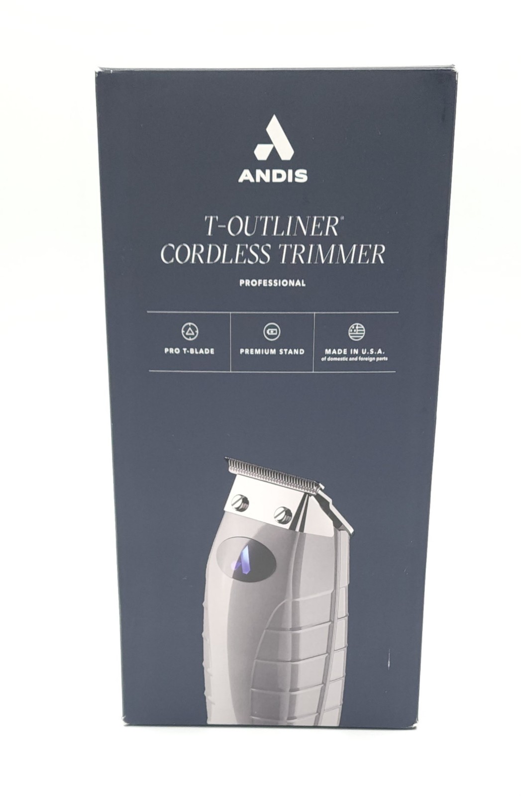 Andis Professional Cordless Cord T-Outliner Li Trimmer 74055 Charge Stand