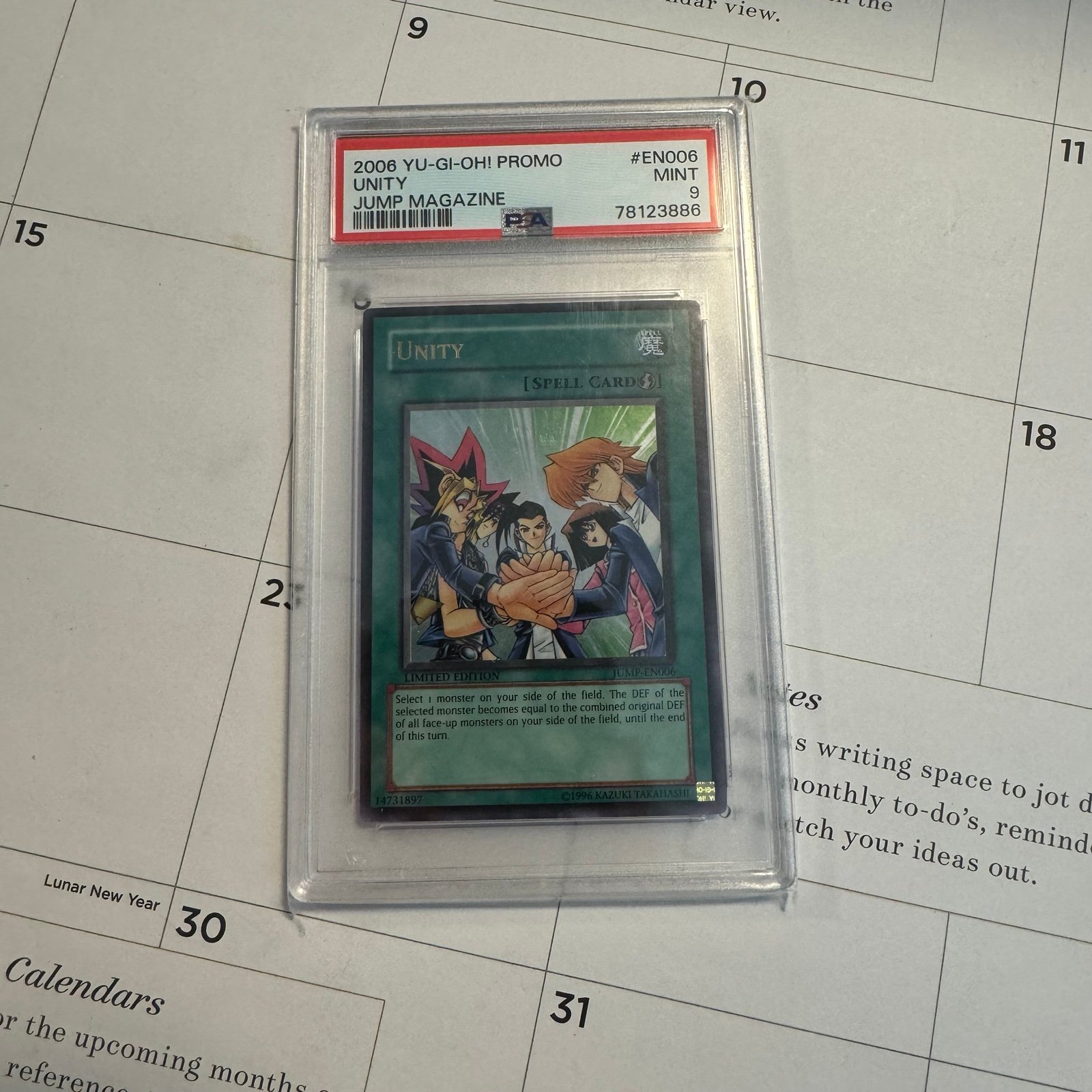 Yugioh - Unity - JUMP EN006 - Ultra Rare Limited Edition - PSA 9