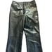 Classiques Entier Vintage High Rise Wide Leg Leather Pants