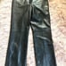 Classiques Entier Vintage High Rise Wide Leg Leather Pants