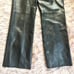 Classiques Entier Vintage High Rise Wide Leg Leather Pants