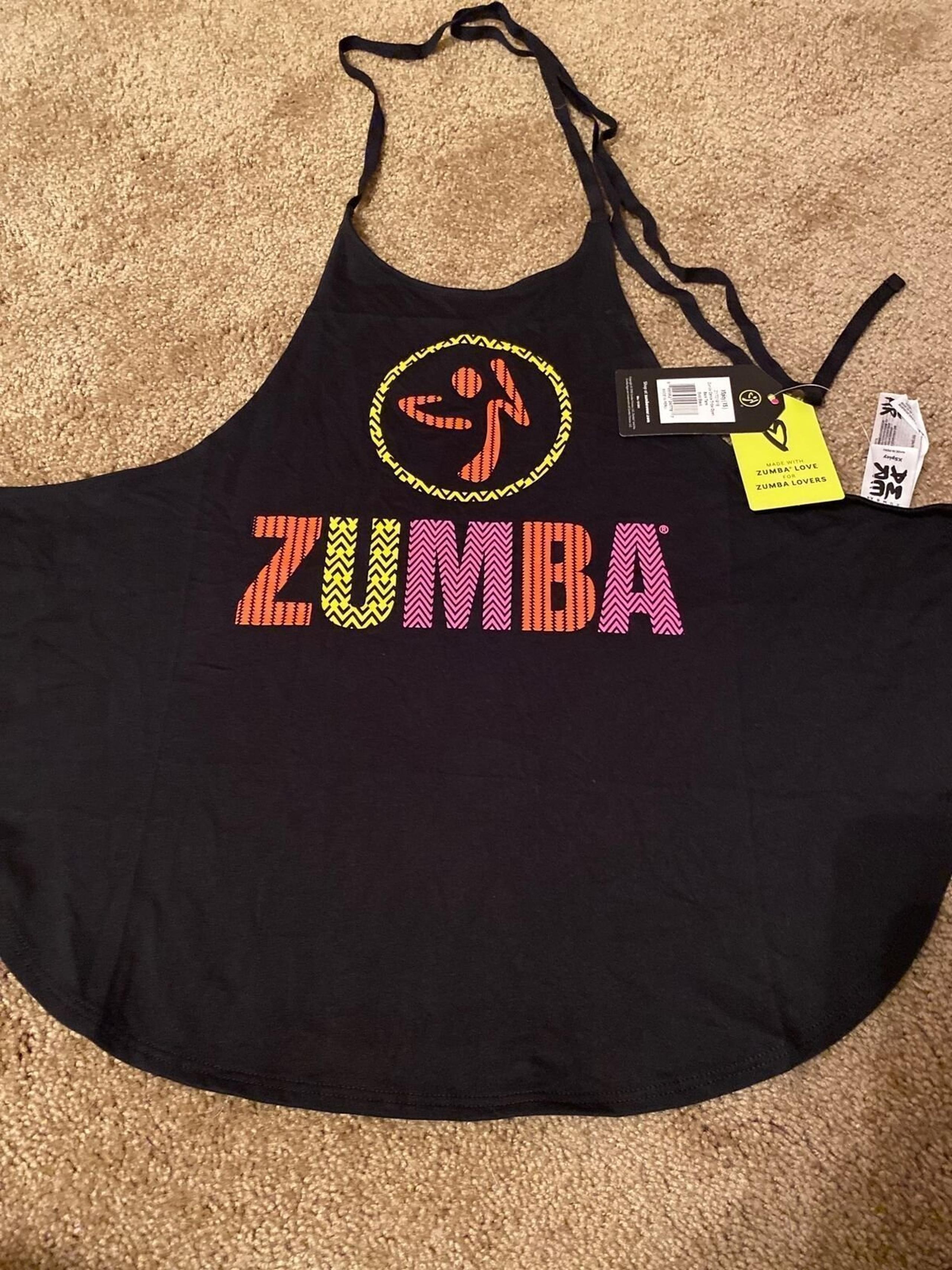 NWT XS Zumba Strappy Dance Tribe Open Back Tank