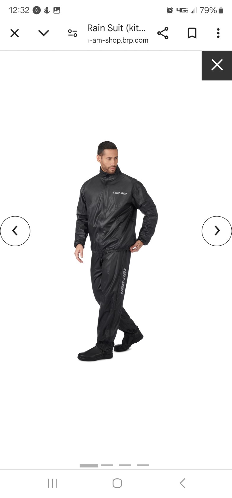 Can-Am Rain Suit size XL