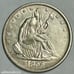 1856-P 50C Liberty Seated Half Dollar