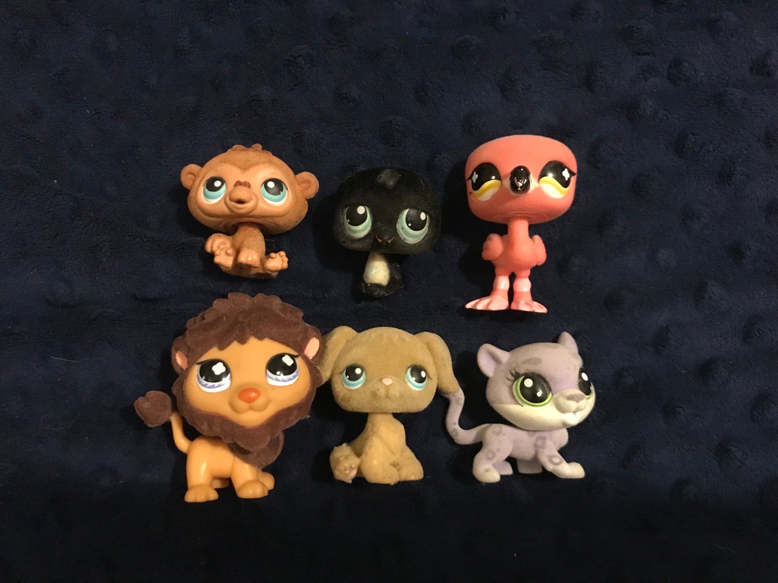 Littlest Pet Shop Flocked Pets Lot