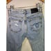 R 13 shorts size 24 (measures 26) Ripped Denim Shorts Distressed Hem Light Wash