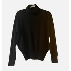 Madewell Women's Black Oak Turtleneck Wool Blend Sweater Size Medium