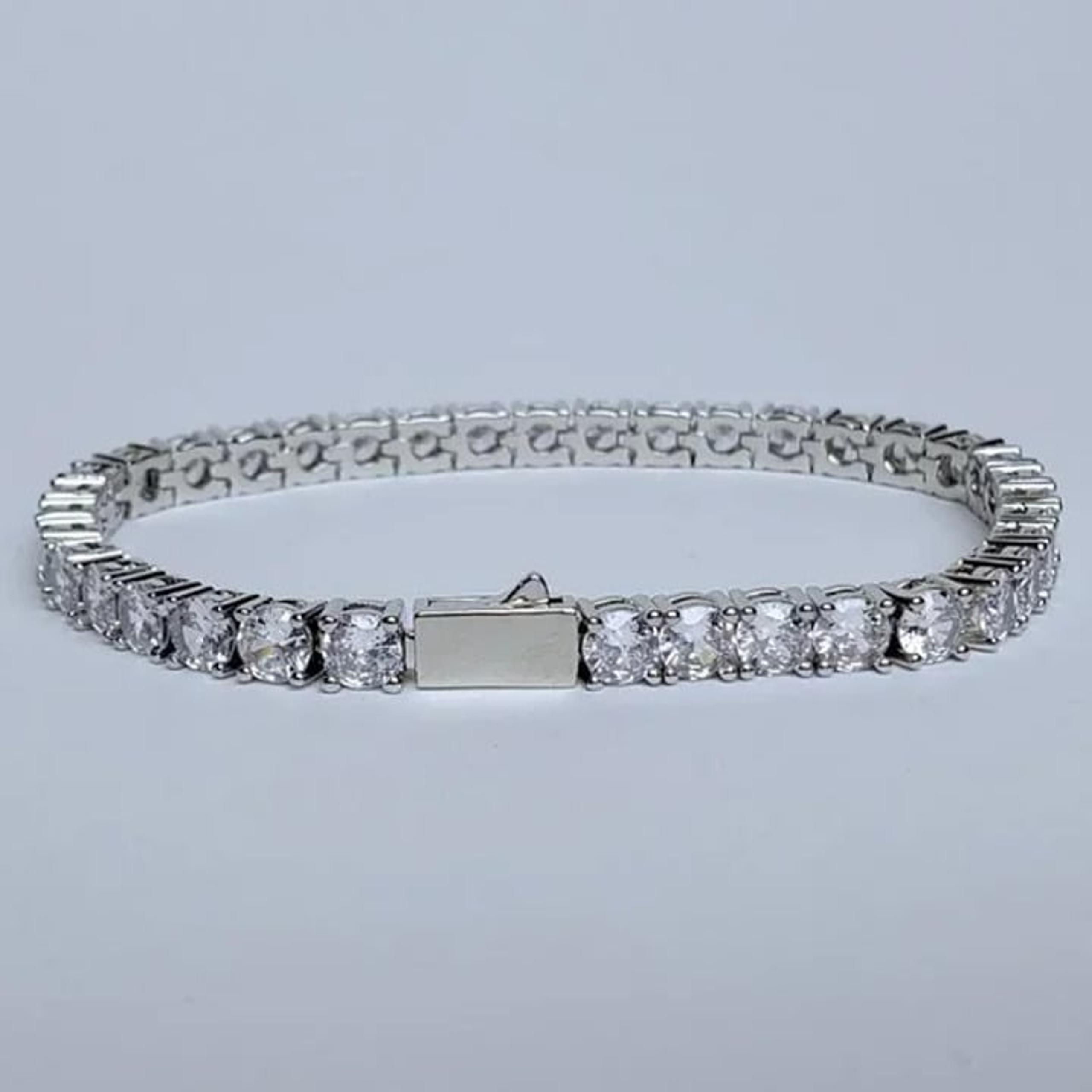 2ct Diamond 8" Womens 14K White Gold Tennis Bracelet 14 Karat Silver Jewelry NEW