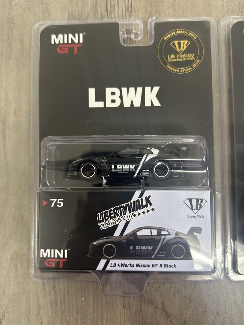 ミニカー MINI GT LBWK GT-R matte black MINI GT 31 (open) LB WORKS Nissan GT-R (R35) Matte Black