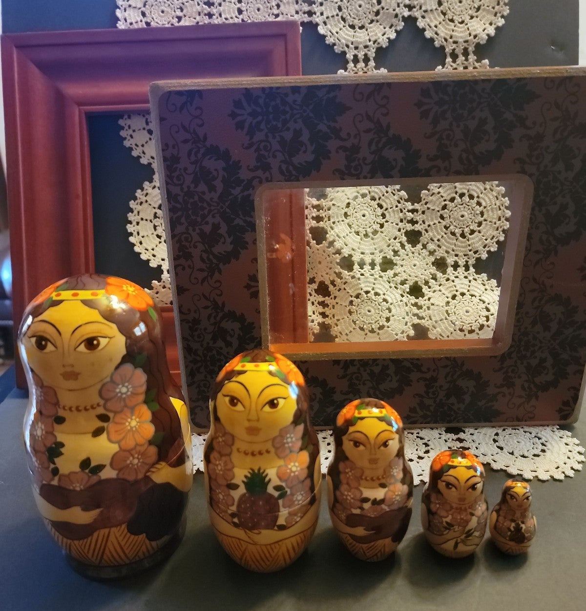 RARE Russian Matryoshka Nicolay Gurgeiff 5 Nesting Dolls
