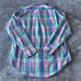Polo Ralph Lauren Classic Fit Dress Shirt Mens Large Pink Blue Plaid Preppy
