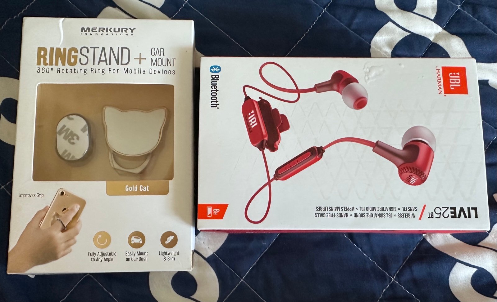 JBL Bluetooth Earphones and Mobile Stand NWT