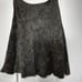 JUNE Anthropologie 100% Leather Skirt Sz 2 Gray
