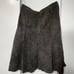 JUNE Anthropologie 100% Leather Skirt Sz 2 Gray