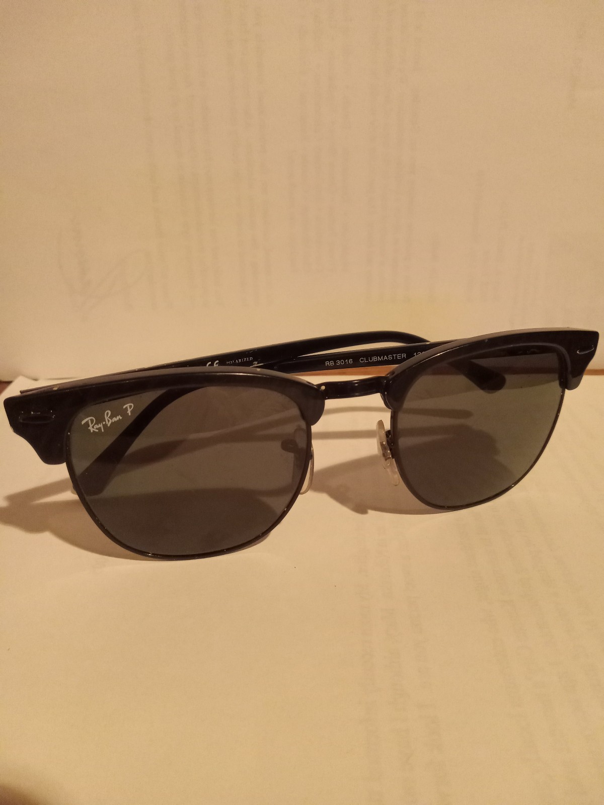 Ray Ban Club Master Classics unisex polarized sunglasses.