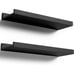 Floating Shelves Wall Mounted Modern Black 15.7 -SET OF 2