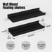 Floating Shelves Wall Mounted Modern Black 15.7 -SET OF 2