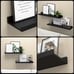 Floating Shelves Wall Mounted Modern Black 15.7 -SET OF 2