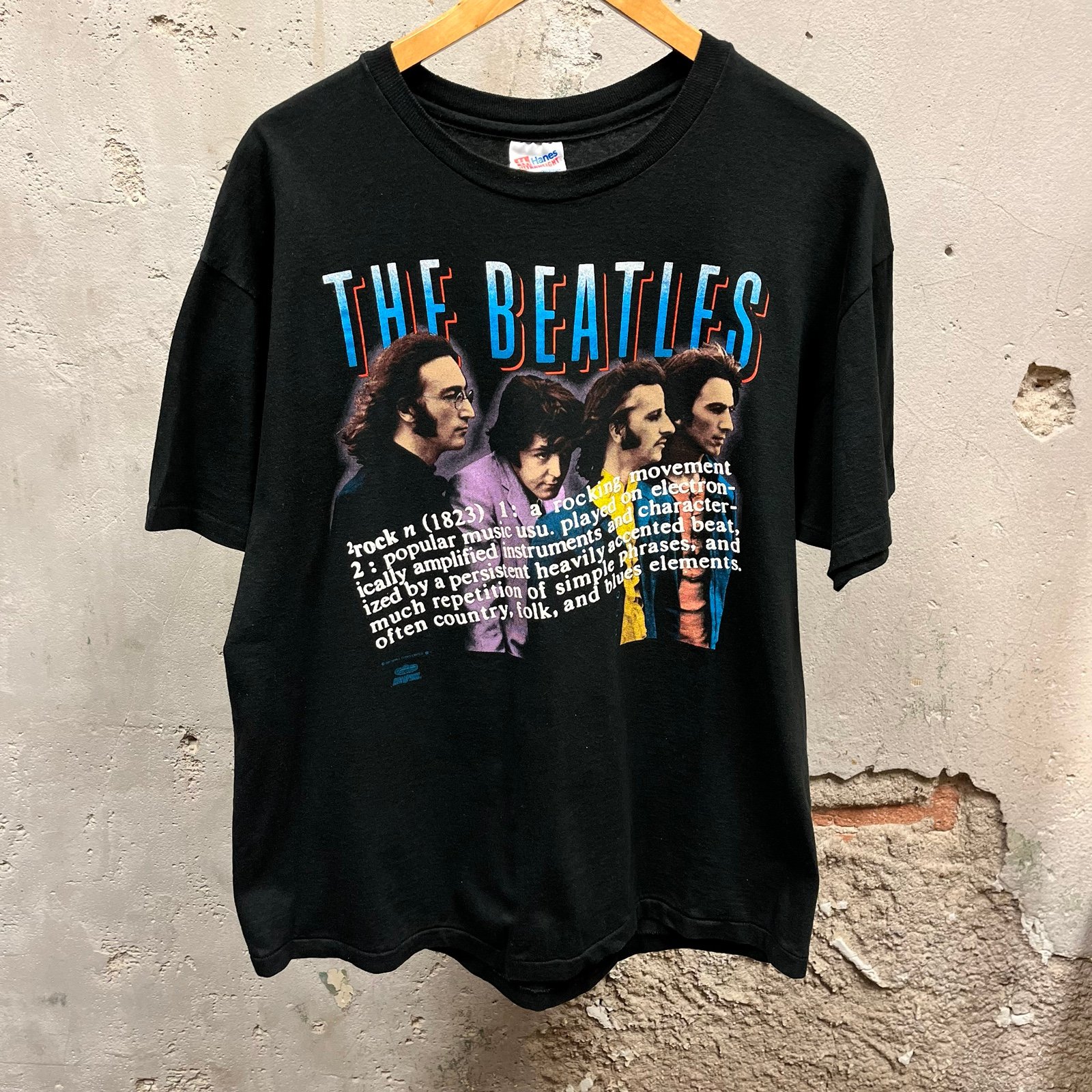 1991 The Beatles Double Sided Winterland Graphic Band Concert T-Shirt XL Tour