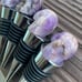 Amethyst Crystal Wine Bottle Stopper - Skull shaped. 4pack