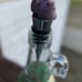 Amethyst Crystal Wine Bottle Stopper - Skull shaped. 4pack