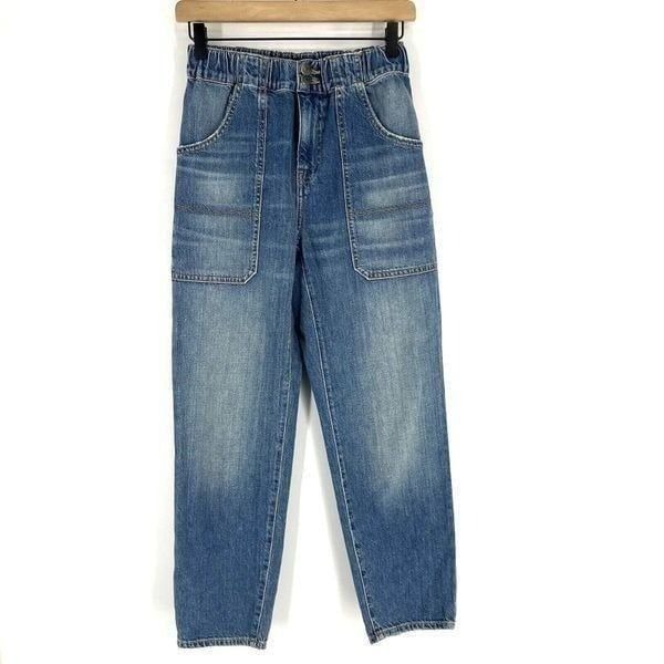 Veronica Beard Jeans Size 2 26 Women Blue Arya Straight High Rise Cotton Stretch